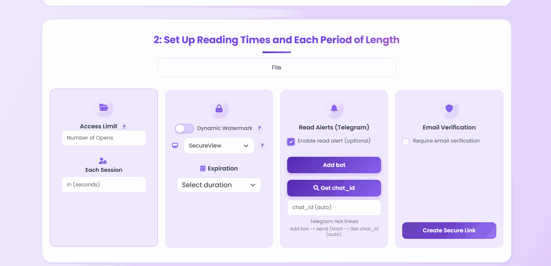 Configure PDF security settings