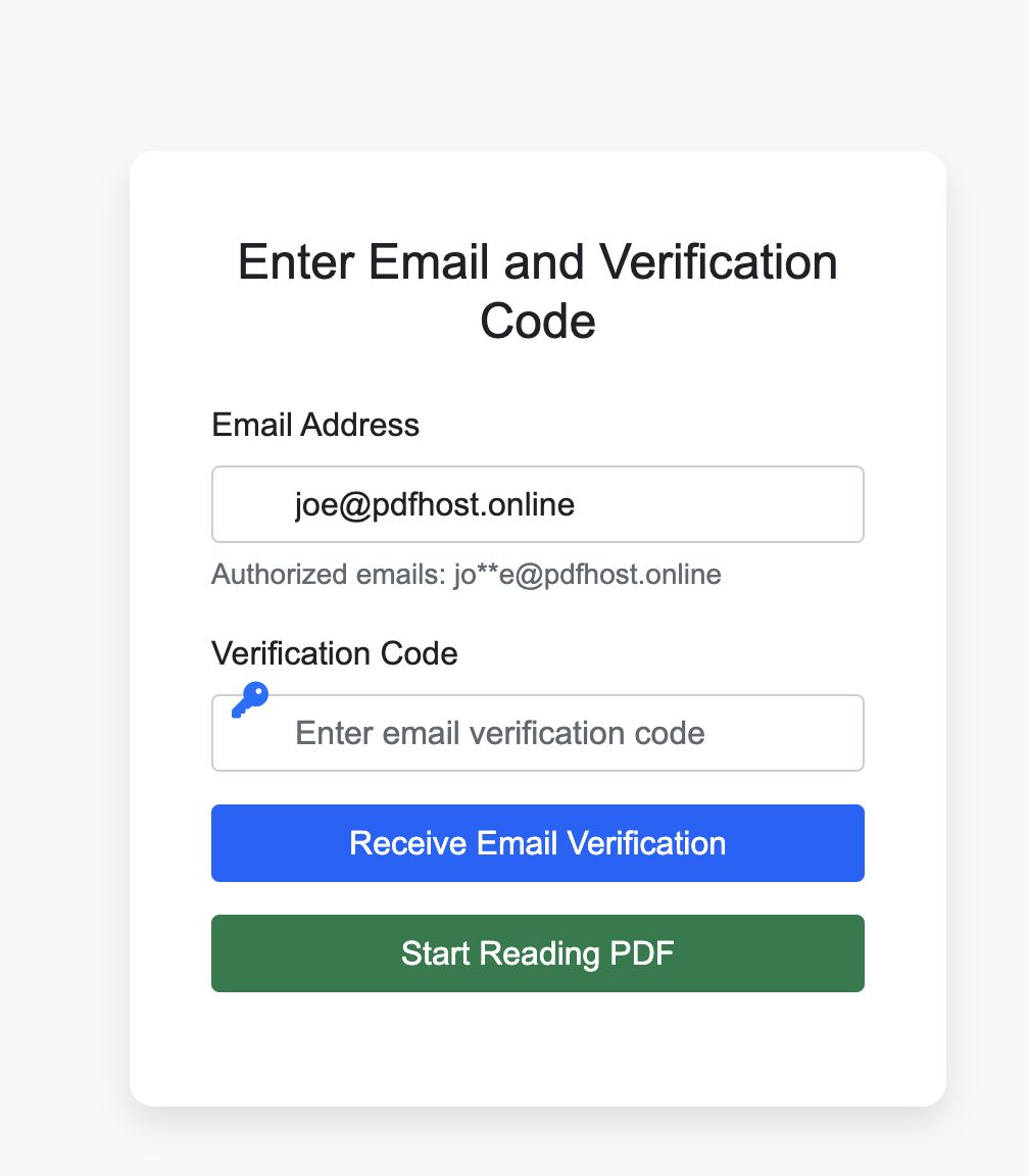 Investor email verification
