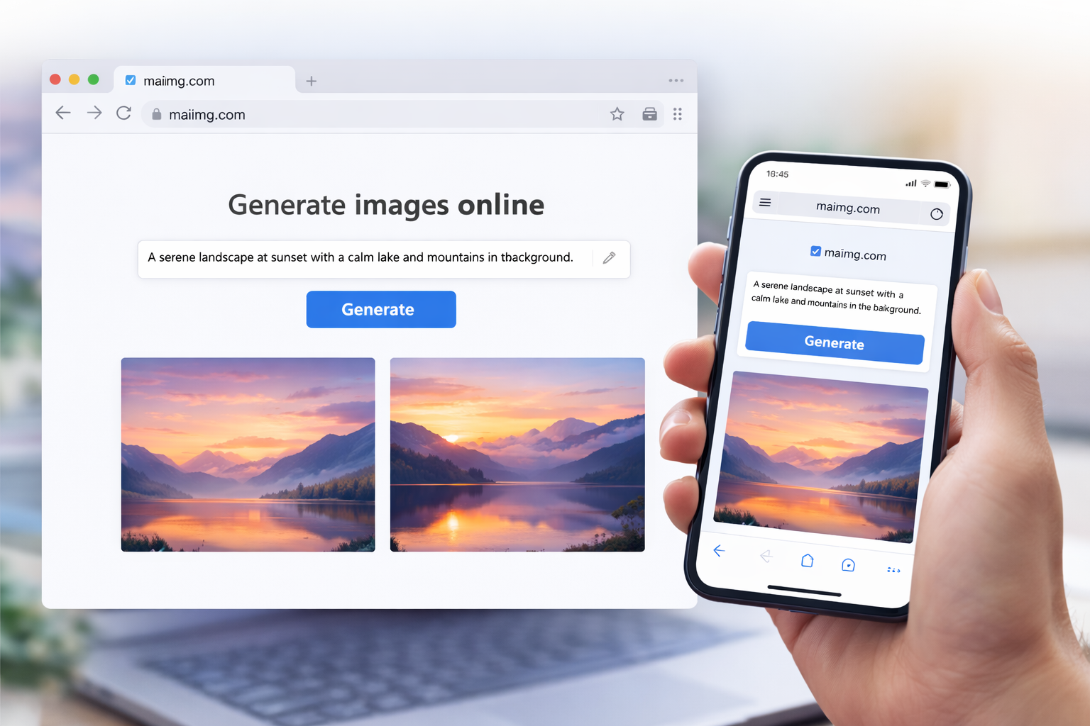 MaiImg share link promotional graphic